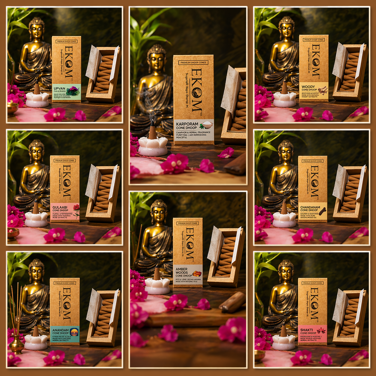 Ekom Herbal Cones Combo (8-Pack)